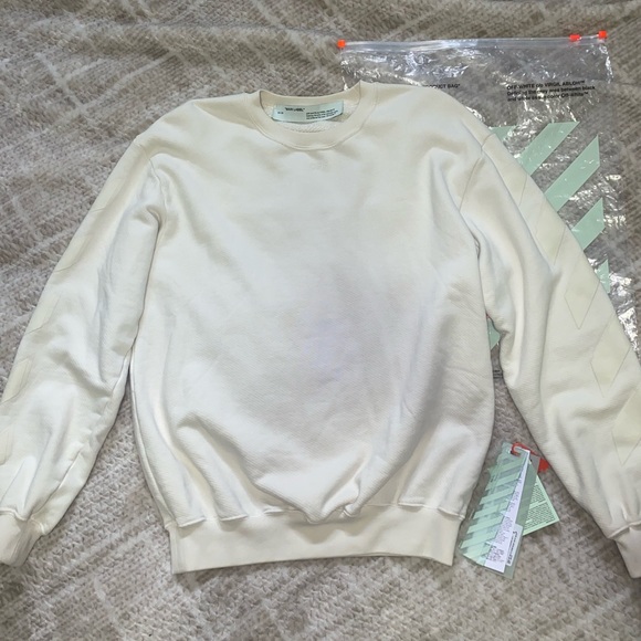Off White C/O Virgil Abloh Uni Sex Sweatshirt size Small - Picture 1 of 5